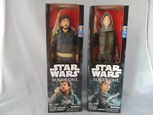 STAR WARS ROGUE ONE SERGEANT JYN ERSO (JEDHA) AND CAPTAIN CASSIAN 12" FIGURES - Picture 1 of 1