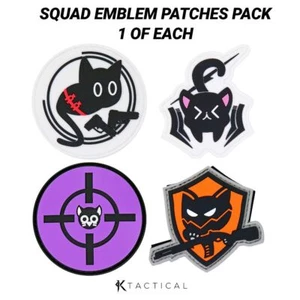 Parches emblema designación táctica parches de PVC Kawaii (PAQUETE DE 4) - Imagen 1 de 9