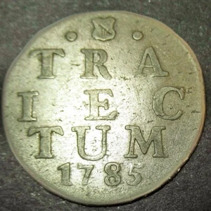 COA Silver 1785 Colonial Old Dutch Colonial New York Dime Utrecht Mint Lion Dime - Picture 1 of 3