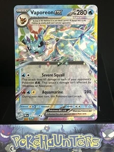 Tarjeta Pokémon Vaporeon Ex 023/131 Evoluciones Prismáticas Doble Rara Casi Como Nueva - Imagen 1 de 2