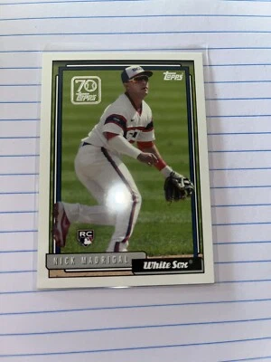 2021 Topps 70 Years Series 2 #70YT42 Nick Madrigal Rookie RC White Sox - Image 1 of 2
