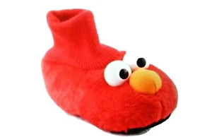 Zapatillas de peluche para casa Elmo para niños/niñas 5/6, 7/8, 9/10 - Imagen 1 de 7