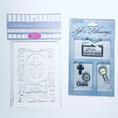 2 Religious 3D Colorbok Life's Blessings & Laser Cut Cross Scrapbook Stickers - Image 1 of 4