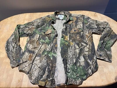 Red Head For Her Camouflage Shirt Camo button up vintage medium - Image 1 of 4