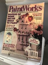 Paint Works Magazine Tole Folk Art Painting June 1995 Good- FREE SHIPPING