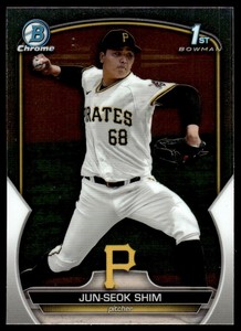 2023 Bowman Chrome Prospects Jun-Seok Shim Pittsburgh Pirates #BCP-153