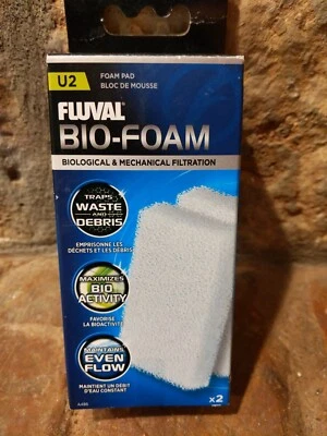 2-Pack FLUVAL U2 Aquarium BioFoam Biological Mechanical Filtration Foam Pad A486 - Image 1 of 2