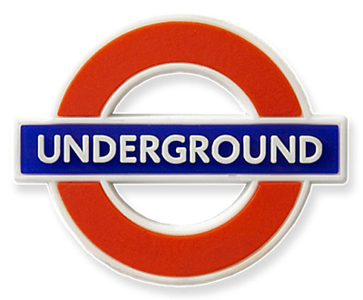 London Underground Roundel 'Underground' Rubber Fridge Magnet (gwc) • 3.52€