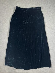 Vintage Womens Size 14 Jones NY Velvet Midi Skirt Blue Whimsigoth Witchy Grunge - Picture 1 of 12