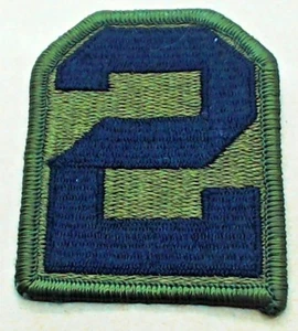 ORIGINAL US  2ND ARMY SUBDUED CLOTH SHOULDER PATCH BADGE - Picture 1 of 1