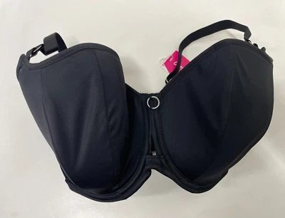 Sujetador de balcón acolchado negro Curvy Kate 34M Boost Me Up para mujer CK027106BLK NUEVO CON ETIQUETAS Foto 1 de 4