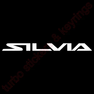 NISSAN SILVIA LOGO VINYL STICKER 8 COLOURS CAR LAPTOP WINDOW JDM 230MM x 19MM - Picture 1 of 2