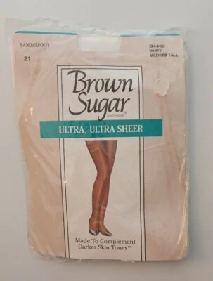 Vintage Brown Sugar Pantyhose - Ultra Sheer - Brand New - Medium Tall - Image 1 of 2