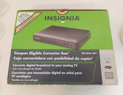Insignia NS-DXA1-APT Digital a Analógico Sintonizador de TV Convertidor Caja Juego de TV Regular Nuevo Foto 1 de 4