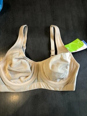 SUJETADOR MOVING COMFORT NUEVO CON ETIQUETAS 34B BEIGE CARA SUJETADOR CONFORT MÓVIL 120275 ENVÍO GRATUITO EE. UU. Foto 1 de 2