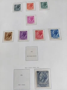 FRANCOBOLLI ITALIA 1953- ITALIA TURRITA 9 VALORI NUOVI omaggio 5 BUSTE PRIMA E - Foto 1 di 3