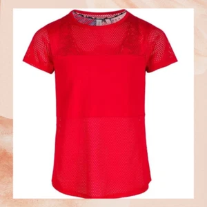 Ideology Red Girls Sports Mesh Jersey Tee With Sports Bra Size Small 7/8 - Picture 1 of 2