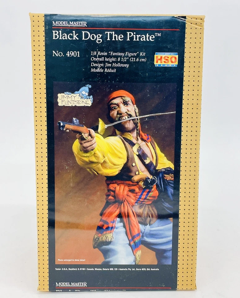 Testors HSO Model Master Black Dog The Pirate 1:8 Resin Model Kit 4901 New - Image 1 of 4
