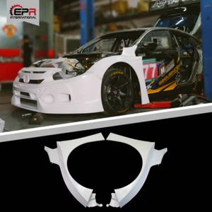 For Civic FK7 TCR Type Fiber Glass Front Wide Fender Mudguards Pair Body Kit - Bild 1 von 12