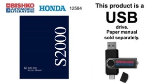 2000 2002 2004 2006 Honda S2000 Shop Service Repair Manual USB - Picture 1 of 3