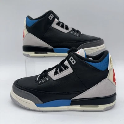 Nike Kid's Size 5.5 Air Jordan 3 Retro OG (IB8968 004)Sneaker Trainer Black - Image 1 of 4