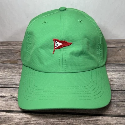 Imperial Strapback Belvedere Golf Club Hat Cap Green Flag Logo Adjustable OSFA - Image 1 of 4