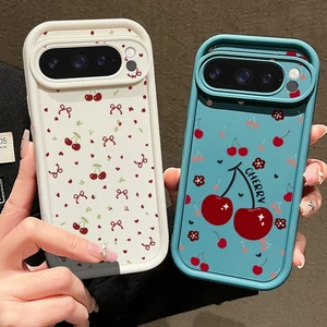 For Google Pixel 9 Pro XL 8 Pro 8A Shockproof Silicone Cherry Case Phone Cover - Picture 1 of 17