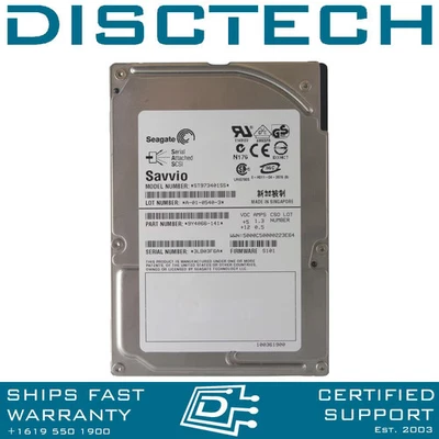 Seagate Savvio ST973401SS SAS Hard Drives - Image 1 of 3