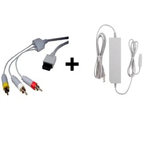Wii AV Cable And Wii Power Supply Brand New 7Z - Picture 1 of 3