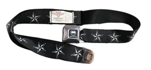 Cinturón de seguridad de nailon Dodge Viper con hebilla negro ajustable estrellas náuticas - Imagen 1 de 2