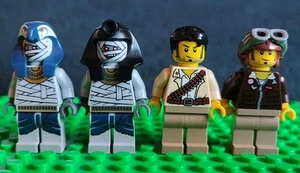 LEGO Mummy Warrior Jake Raines Minifigures x4 Bundle Pharaohs Quest Egypt 2011 - Picture 1 of 8