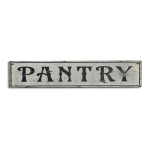 Distressed Aged Pantry Sign - Rustic Hand Made Vintage Wooden - Picture 1 of 3