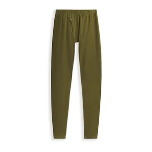 Men's Merino Woolies Tech Base Layer Bottoms, Olive, X-Large - Picture 1 of 3
