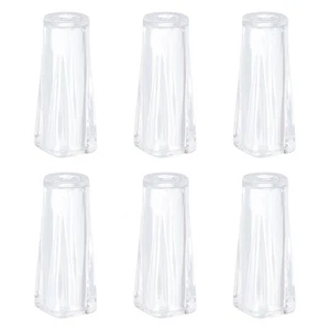 6Pz Manopole per Cavo, 34mm Nappe Cieche per Finestre Cavo di Plastica, Trasparente - Foto 1 di 6
