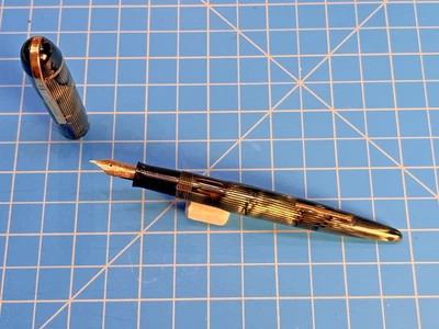 Moderno/Moire Eversharp Skyline verde, 14K nuevo en caja/ajuste, restaurado Foto 1 de 4