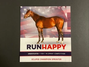 RUN HAPPY  PHOTO HORSE RACING 2015 CHAMPION - Picture 1 of 1