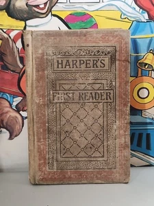 Harper’s First Reader, American Book Company 1888 Old Antique Used Condition - Picture 1 of 4