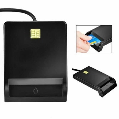 USB Smart Card Reader DNIE ATM CAC IC ID SIM Card Reader - Bild 1 von 4
