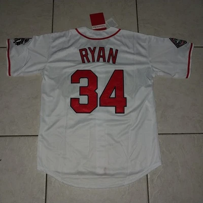 NOLAN RYAN TEXAS RANGERS M&N 1995 COOPERSTOWN THROWBACK JERSEY. SIZE L, NWT.  - Image 1 of 4