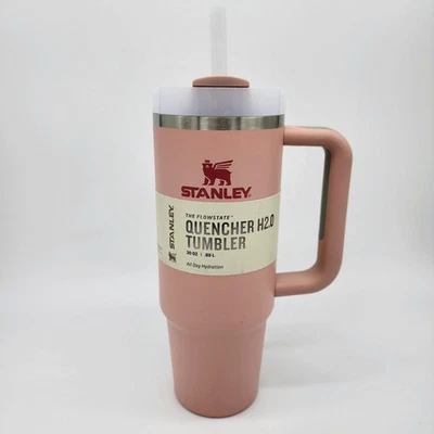 Vaso Stanley con mango y pajita 30 oz - Cuarzo rosa - Nuevo con caja Foto 1 de 4