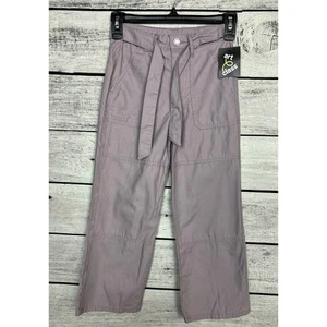 NWT Girls Art Class Purple Wide Leg Utility Pants - Size 6X - Picture 1 of 2