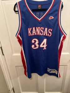 Vintage 90s Paul Pierce Kansas Jayhawks Basketball Jersey Nike Men 2XL NCAA Blue - Bild 1 von 13