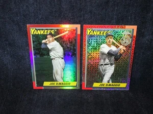 2025 Topps Update Silver Mojo Refractor & 35th Anniversary Lot Joe DiMaggio - Picture 1 of 2