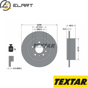 2x BRAKE DISC 92100200 FOR SAAB 9-5 Z19DTR/19DTH 1.9L B235R/B235E/B235L 4cyl - Picture 1 of 8