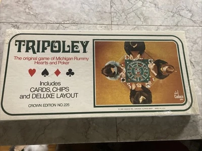 Tripoley Crown Edition No. 1969 vintage 225 Michigan Rummy Cadaco Juego TOTALMENTE NUEVO Foto 1 de 4