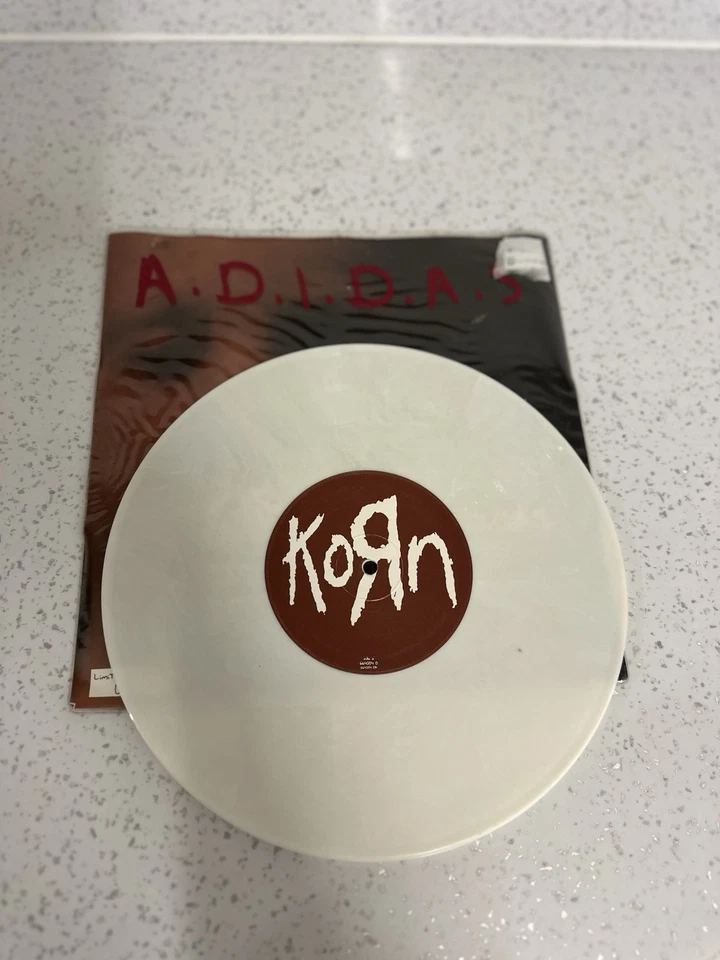 Korn - A.D.I.D.A.S 1997  UK 10" Limited Edition Numbered White Marble Vinyl - Image 1 of 2