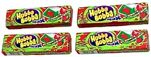 (4) Paquetes Hubba Bubba Max Bubble Gum Fresa Sandía Paquetes de 5 Piezas - Imagen 1 de 5