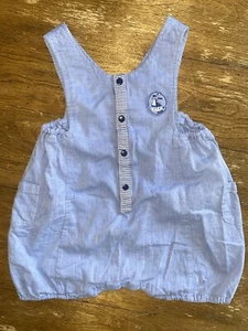 Paco Rabanne Kids 3T (90 CM) Blue Sailboat Theme Bubble Romper EUC - Picture 1 of 11
