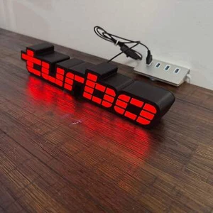 Holden VL Turbo Badge Logo - LED Light up artwork / Illuminated Wall Art / LED S - Bild 1 von 14