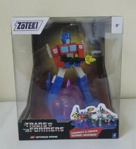 2021 Jazwares Zoteki Transformers OPTIMUS PRIME Diorama 4” Figure NEW - Picture 1 of 4